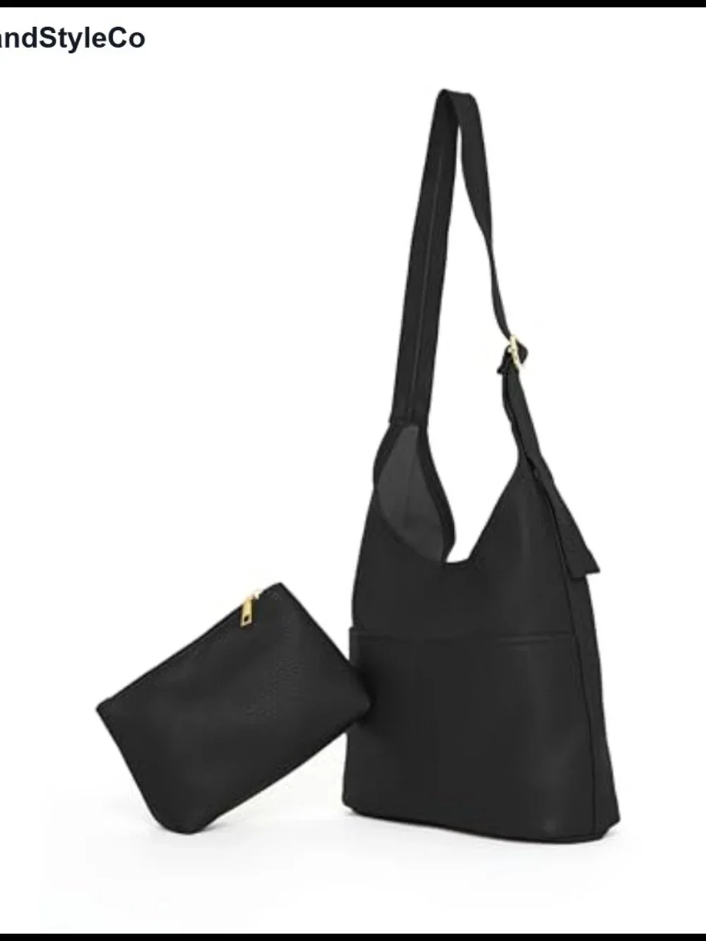 Slouchy Hobo Bag Vegan Leather Large Tote with Coin Purse Crossbody Shoulder